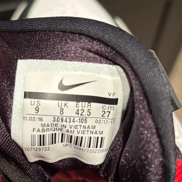 Nike Air Diamond Turf 49ers 2017 Mens 9 Women’s 10.5 Deion Prime Time Sanders - Picture 8 of 9